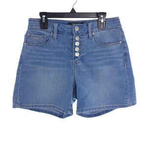 Nine West Jeans Women's Size 4 Blue Button Fly Short